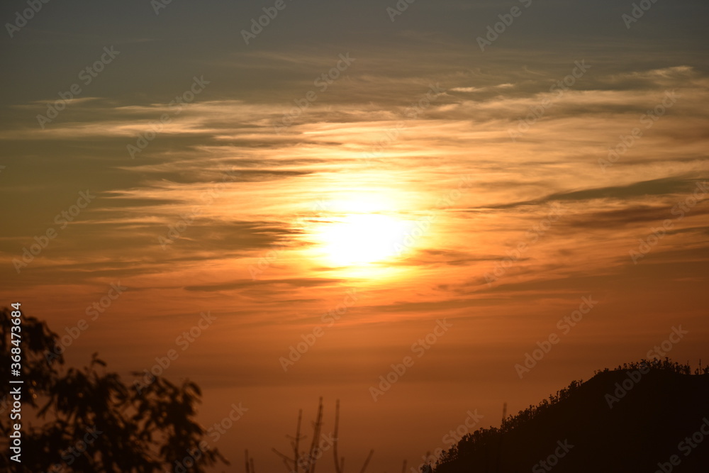 Beautiful picture of sunset and clouds Beautiful picture of sunset and clouds