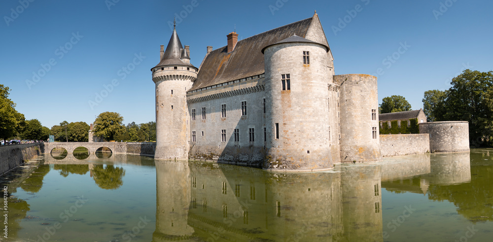 Castle of Sully-sur-Loire in France