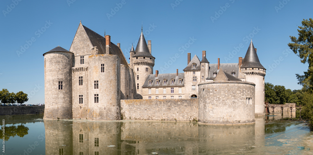 Castle of Sully-sur-Loire in France
