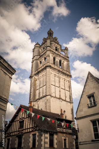 Canvas Print Tower Saint Antoine in Loches in France