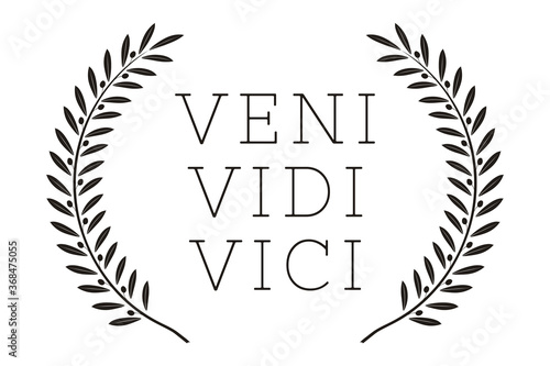 Veni Vidi Vici Latin Quote Poster Translation I Came I Saw I Conquered  Inspirational Quote Stock Illustration - Download Image Now - iStock