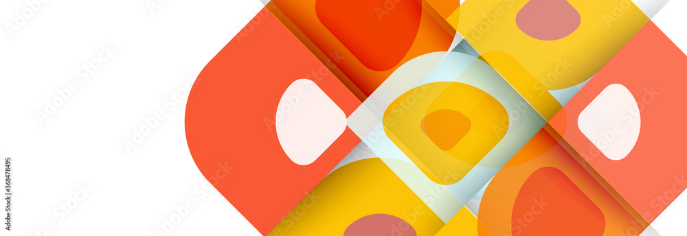 Set of vector modern geometric abstract backgrounds with repeating abstract round shapes patterns and shadow effects Set of vector modern geometric abstract backgrounds with repeating abstract round shapes patterns and shadow effects