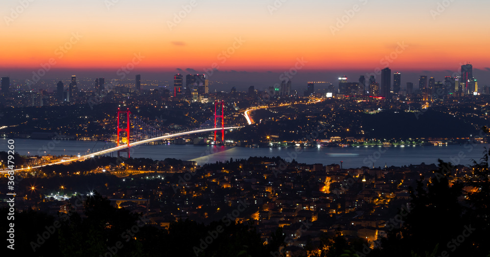 15 July Martyrs Bridge in Istanbul, Turkey