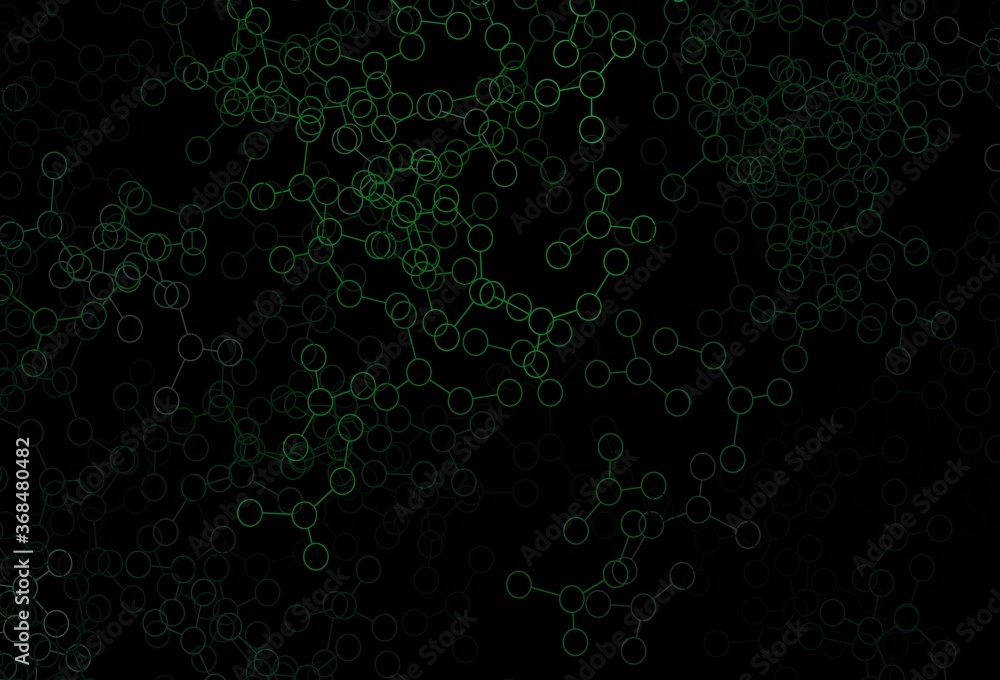 Dark Green vector background with forms of artificial intelligence. Dark Green vector background with forms of artificial intelligence.