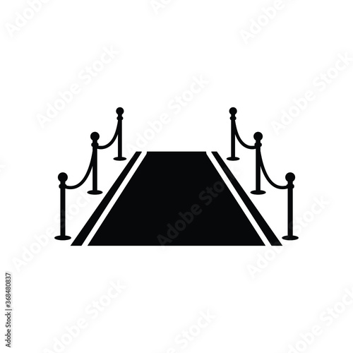 red carpet event vip icon vector