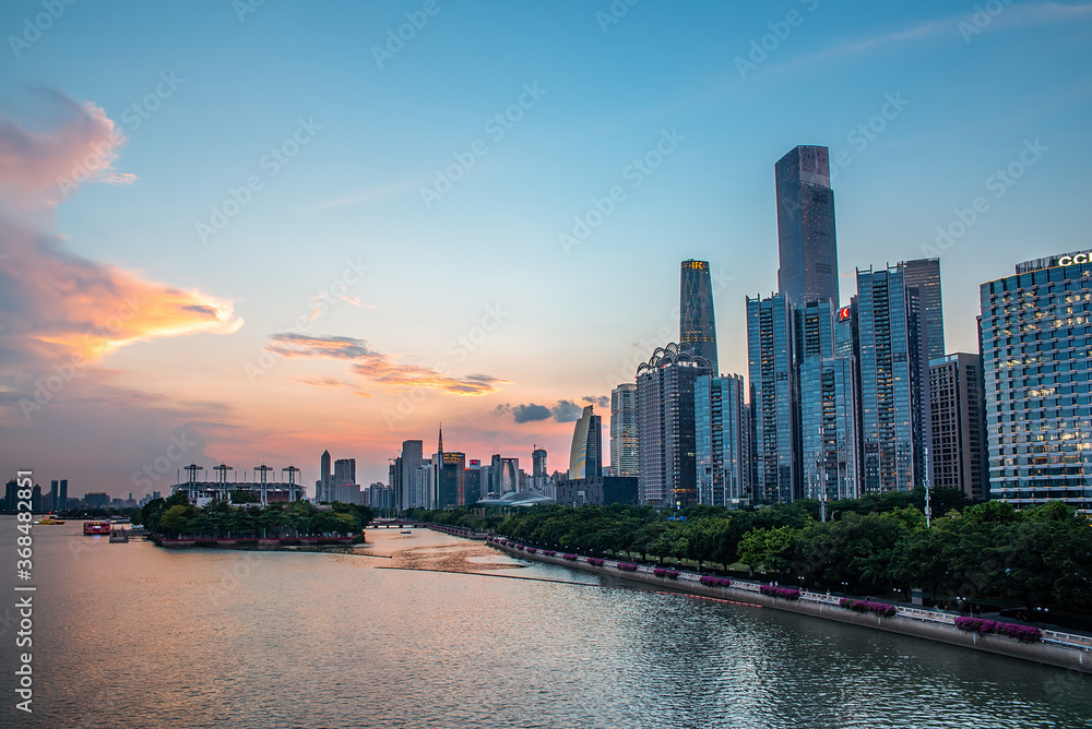 Fototapeta premium Guangzhou City Scenery, China