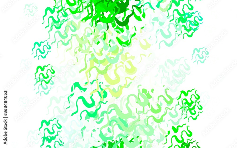 Light Green vector texture with bent lines. Light Green vector texture with bent lines.