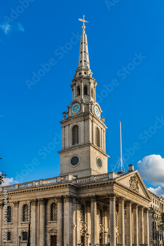 St Martin-in-the-Fields Church (1724) - English Anglican church at Trafalgar Square. City of Westminster, London, England. © dbrnjhrj