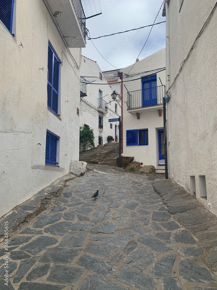 narrow street in Cadaques Spain