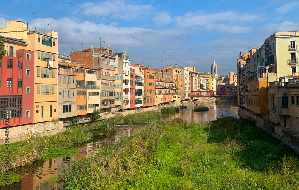 Canal in Girona Spain