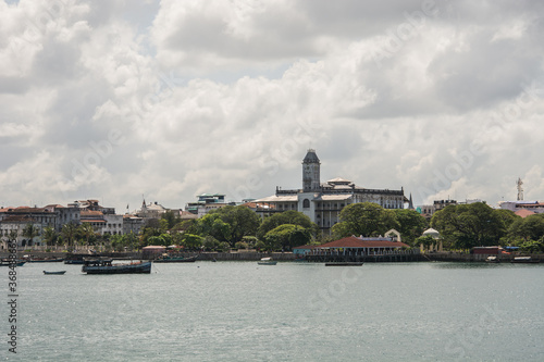 The view of Stone town city in Zanzibar, Tanzania