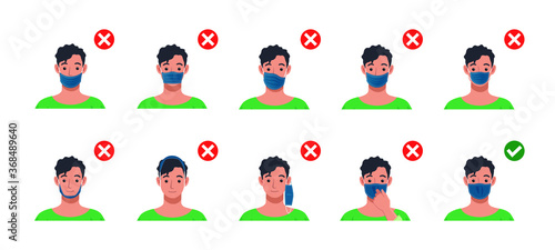 How to wear a face mask correctly and properly.
How to wear mask safely and comfortably.
Common mistakes to avoid when wearing masks.