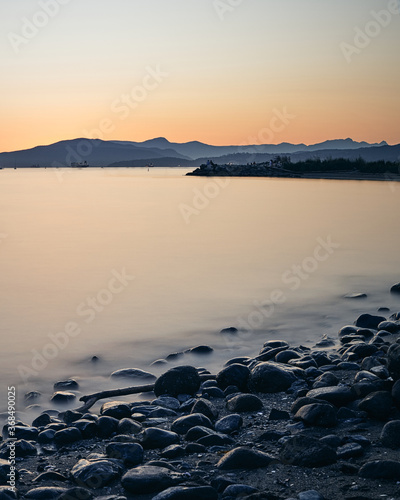 sunset over the sea