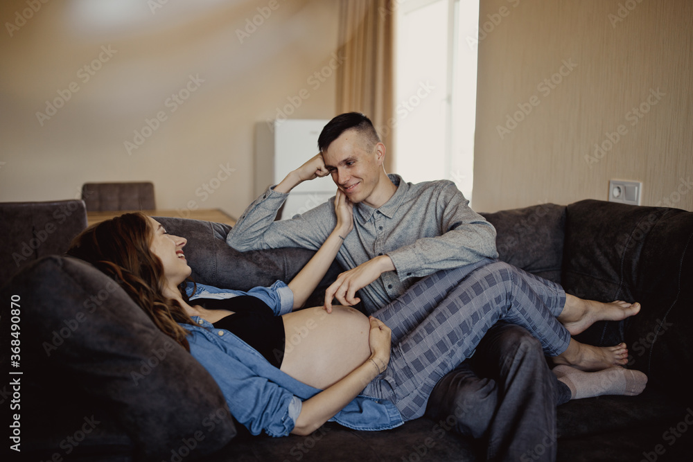 Pregnancy , young family concept Pregnancy , young family concept