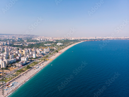 aerial view of konyaaltı beach antalya
