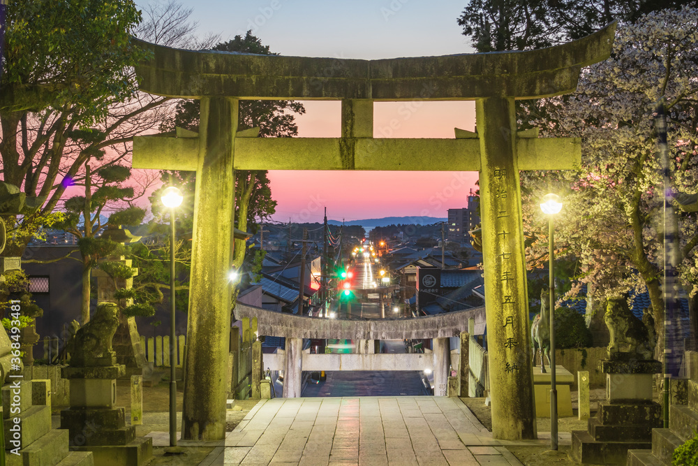 Miyajidake Shinto Shrine is a famous shrine in Fukuoka, Japan