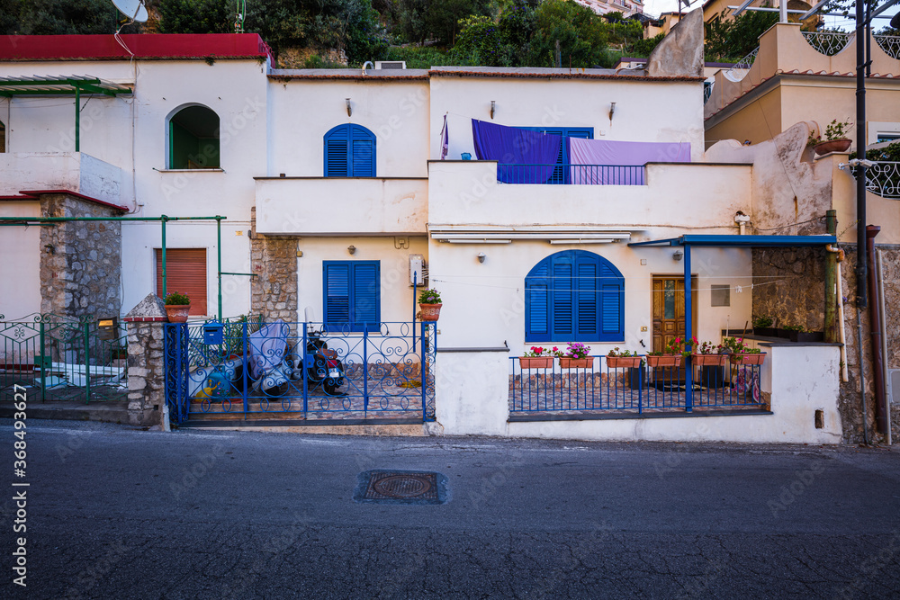 Fototapeta premium Characteristic house in the Amalfi coast, Italy, Europe