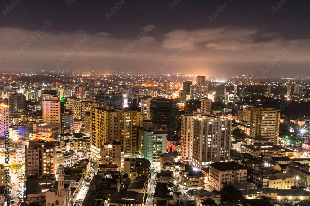 Obraz Dar es Salaam at night