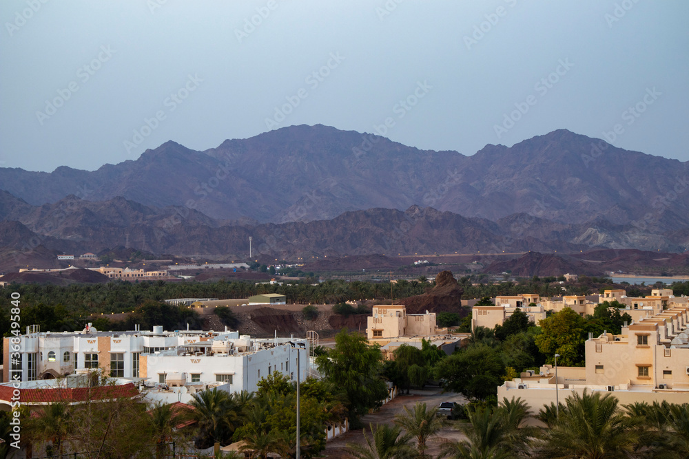 View of Hatta mountains in UAE