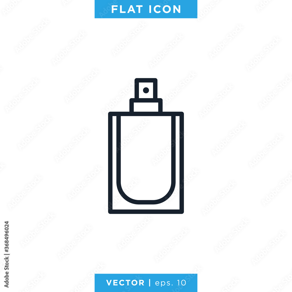 Perfume Icon Vector Design Template. Editable Stroke. Perfume Icon Vector Design Template. Editable Stroke.