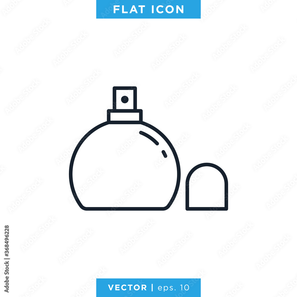 Perfume Icon Vector Design Template. Editable Stroke. Perfume Icon Vector Design Template. Editable Stroke.