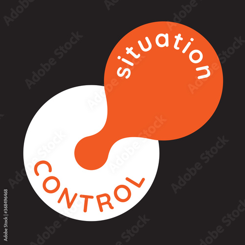 situation is out if control - simple illustration.