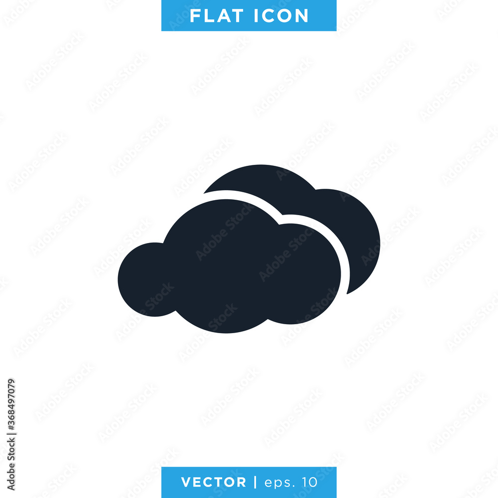 Cloud Icon Vector Logo Design Template. Cloud Icon Vector Logo Design Template.