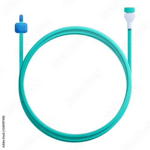 Medical catheter icon. Cartoon of medical catheter vector icon for web design isolated on white background