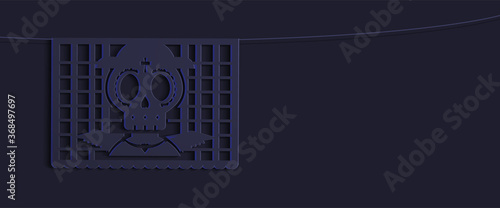 Day of the Dead Sale banner. Dia de Muertos Clearance Poster.