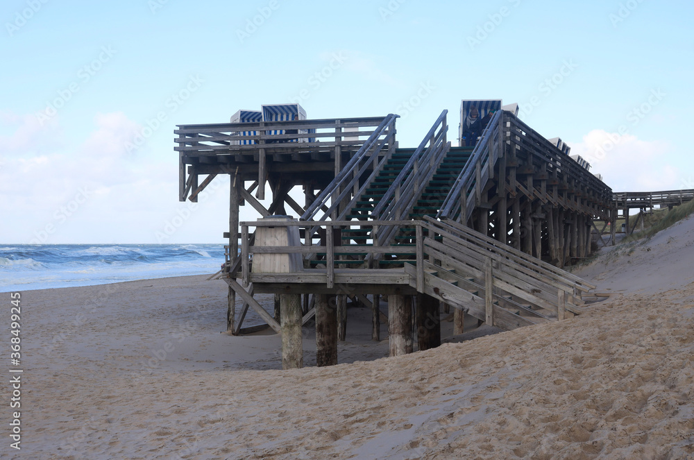 Landscape at the beach of Sylt, Germany, Europe Landscape at the beach of Sylt, Germany, Europe