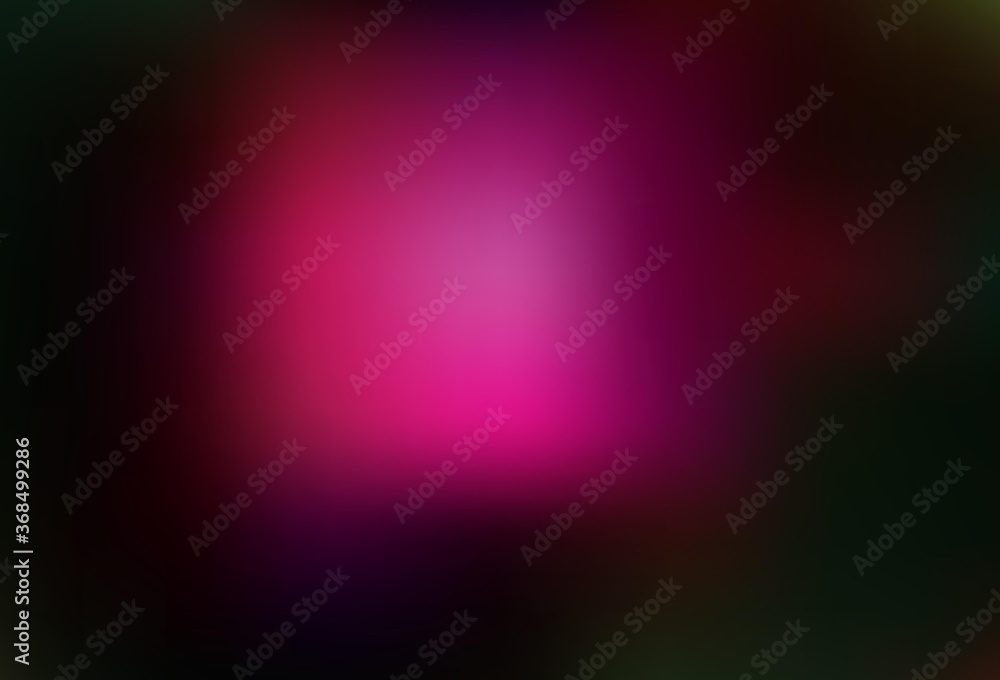 Fototapeta premium Dark Pink, Green vector colorful blur background.