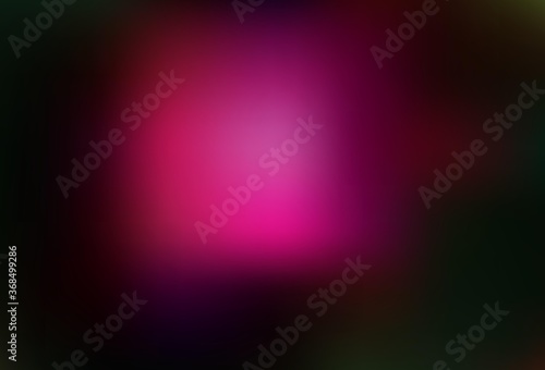 Dark Pink, Green vector colorful blur background.