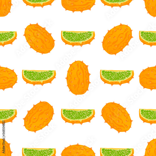 Illustration on theme big colored seamless kiwano