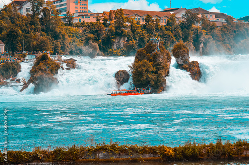 Rhine Falls in Switzerland