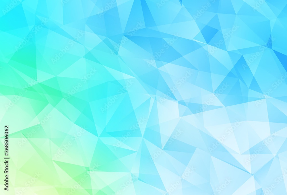 Light Blue, Green vector abstract mosaic backdrop.