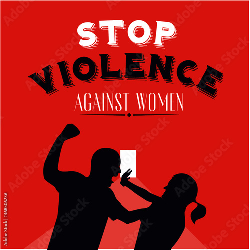 Alto a la violencia contra las mujeres. Stop violence. Stop violence against women.