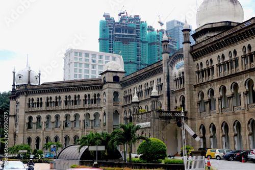 Photography View of old railway station at kuala lumpur, Malaysia