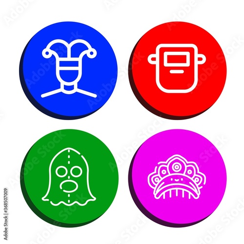 Set of costume icons