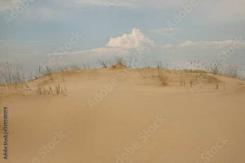 sand dunes and clouds