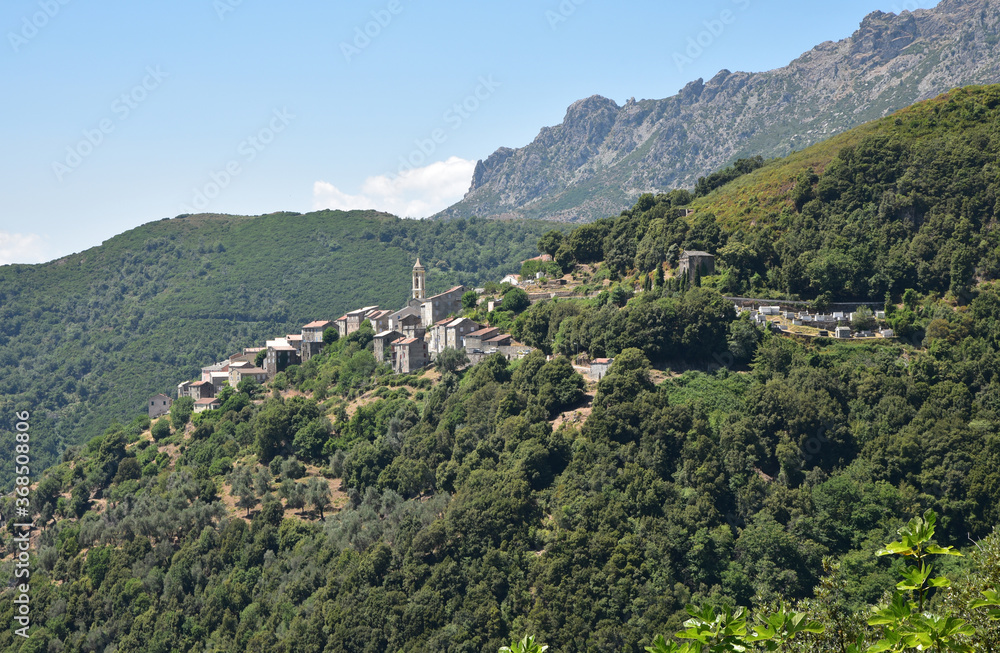 Village de Lento dans le Nebbio, Corse