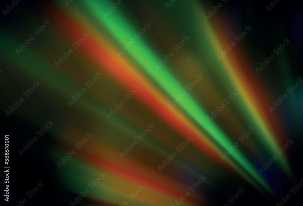 Dark Green, Yellow vector colorful blur background.
