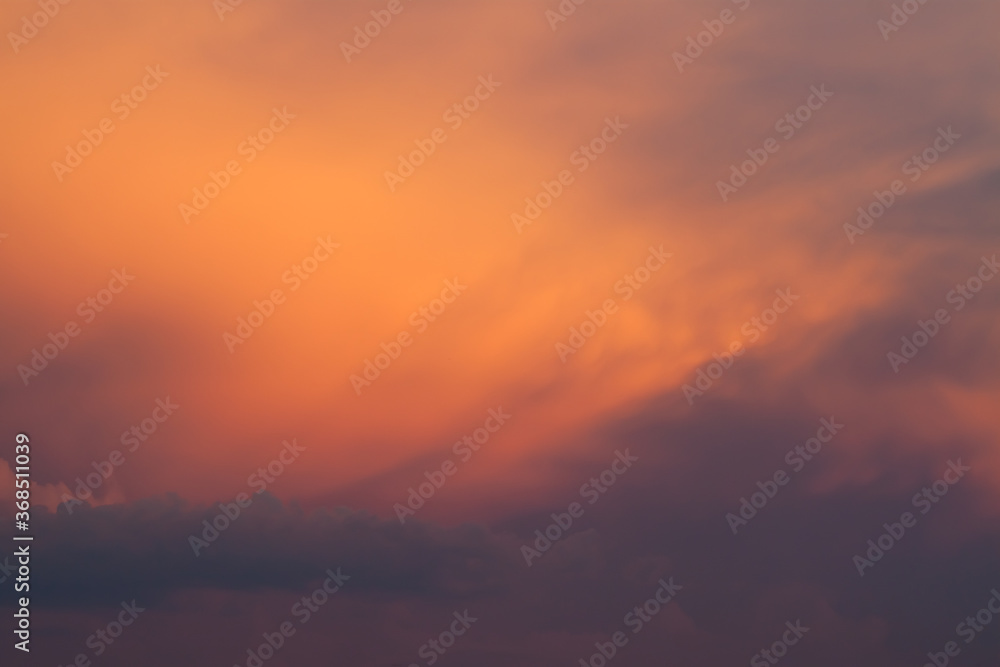 Sunset sunrise golden purple clouds colorful sky with beautiful light wallpaper