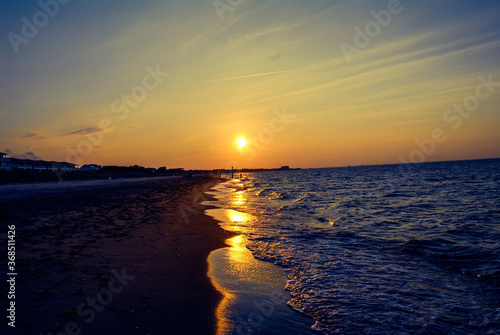 sunset on the Chesapeake beach