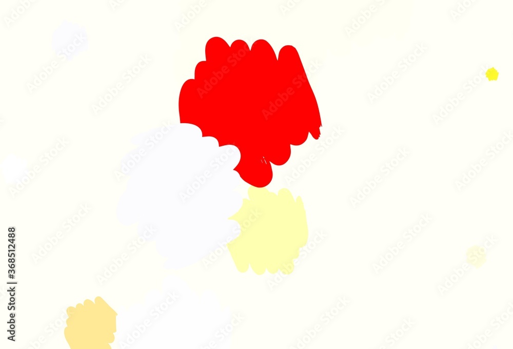 Light Blue, Yellow vector template with chaotic shapes.