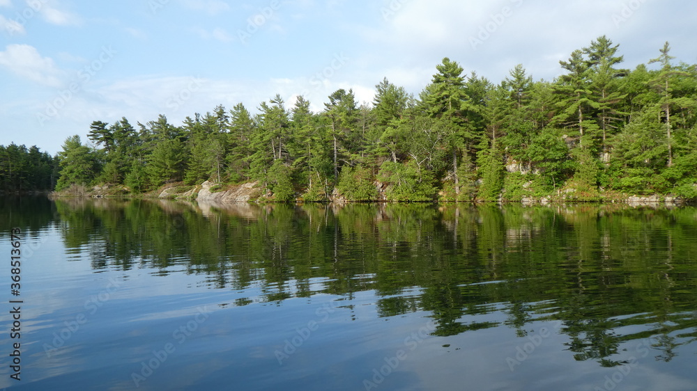 Tranquil anchorage of Echo Bay in Georgian Bay Ontario Canada Tranquil anchorage of Echo Bay in Georgian Bay Ontario Canada