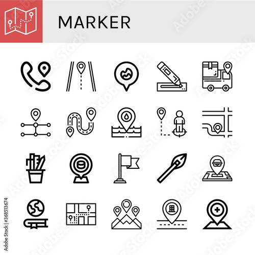 marker icon set