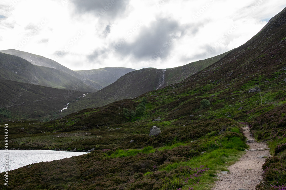 Fototapeta premium Landscapes from Loch Muick, Scotland.