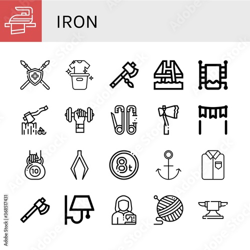 iron icon set