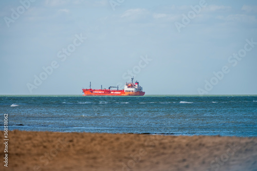 Oil Chemical tanker at sea - seal view
