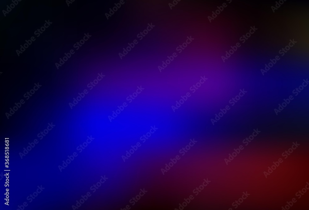 Dark Blue, Red vector abstract blurred layout.